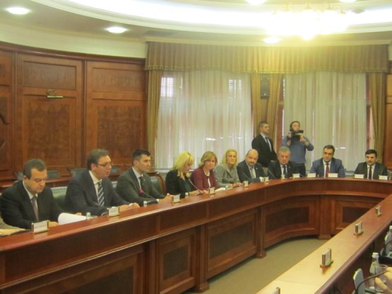 Članovi Delegacije Parlamentarne skupštine BiH u Parlamentarnoj skupštini NATO-a Nikola Lovrinović i Asim Sarajlić u Beogradu razgovarali sa premijerom Srbije i ministrima u Vladi Srbije